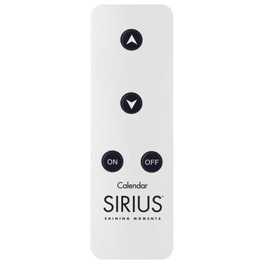 Sirius Fjernbetjening Calendar White - 1