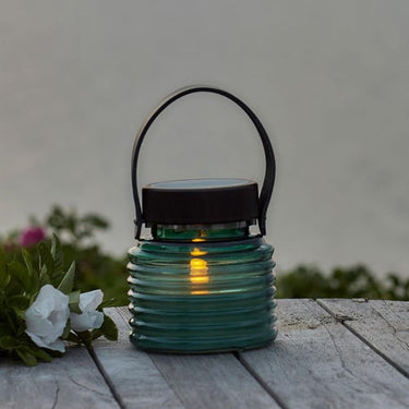 Aston Solar Krukke Ø12xH12cm Grøn/Sort/Brun - 1