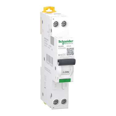 Kombiafbryder HPFI RCBO Acti9 iCVm40N 1P+N 13A B-karakteristik 6000kA type A 30mA - 1
