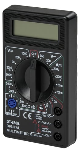 Digitalt Multimeter DT-830B – Sort - 1
