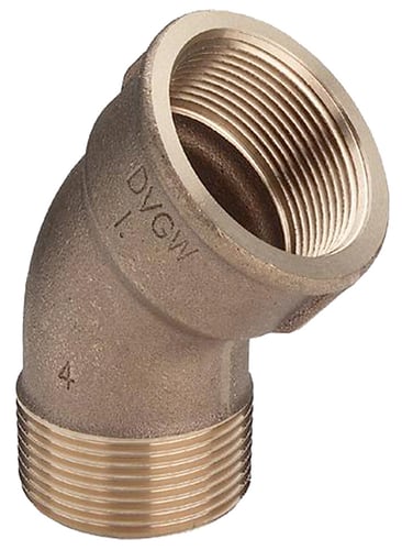 Rødgods Vinkel 45Gr. M/N 3/8" - 1
