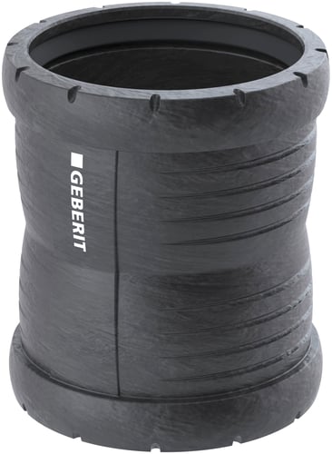 Geberit Silent Pro dobbeltmuffe PP MX 50mm stikmf sort - 1
