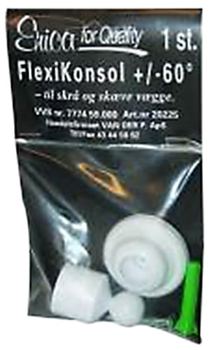 Erica flexi-konsol +/-60gr. t/skrå og skæve vægge erica 2000-serien - 1