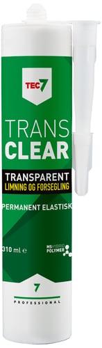 Tec7 lim/fugemasse klar 310ml trans7 - 1