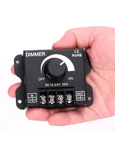 Lysdæmper - Manuel + Remote - 5V/12V/24V - 30A - 1