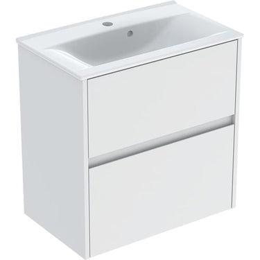 Ifö Sense Modern møbelsæt m/2skuffer inkl. vask 615x618x375mm hvid - 1