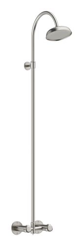 Damixa Outdoor togrebsbatteri m/hovedbruser 15x300-450mm glasblæst/rf cloudy steel - 1