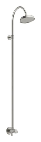 Damixa Outdoor etgrebsbatteri m/hovedbruser 1/2" 200mm glasblæst/rf cloudy steel - 1