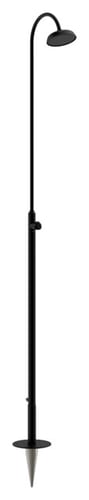 Damixa Outdoor etgrebsbatteri m/hovedbruser 1/2" 2030mm pulverlakeret/rf midnight black - 1