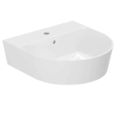 Lavabo Forma håndvask glaseret porcelæn 500x500x150mm t/bordpl/væg blank hvid - 1