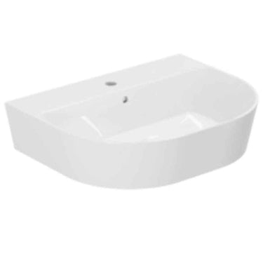 Lavabo Forma håndvask glaseret porcelæn 650x500x150mm t/bordpl/væg blank hvid - 1