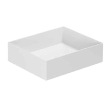 Lavabo Elegance håndvask matglaseret porcelæn 450x380x125mm t/bordpl/væg Cotton - 1