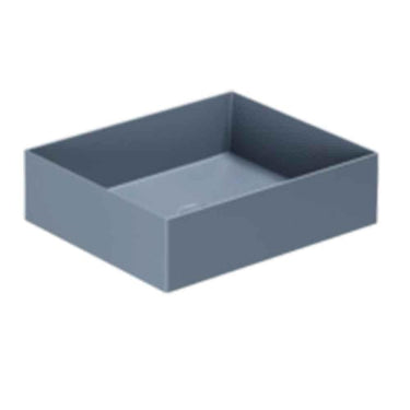 Lavabo Elegance håndvask matglaseret porcelæn 450x380x125mm t/bordpl/væg Royal Blue - 1