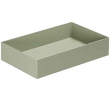 Lavabo Elegance håndvask matglaseret porcelæn 600x380x125mm t/bordpl/væg Nature Green - 1