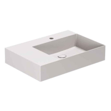 Lavabo Elegance håndvask matglaseret porcelæn 650x450x125mm t/bordpl/væg Ash - 1