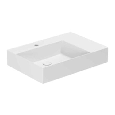 Lavabo Elegance håndvask matglaseret porcelæn 650x450x125mm t/bordpl/væg Cotton - 1