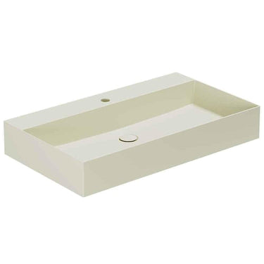 Lavabo Elegance håndvask matglaseret porcelæn 810x400x125mm t/bordpl/væg Perlé - 1
