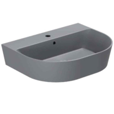 Lavabo Forma håndvask matglaseret porcelæn 650x500x150mm t/bordpl/væg Antracit - 1