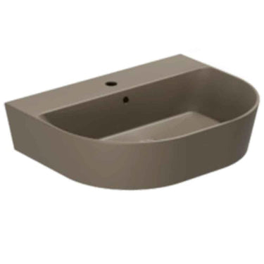 Lavabo Forma håndvask matglaseret porcelæn 650x500x150mm t/bordpl/væg Cocoa - 1