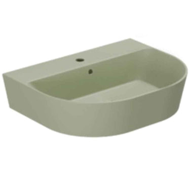 Lavabo Forma håndvask matglaseret porcelæn 650x500x150mm t/bordpl/væg Nature Green - 1