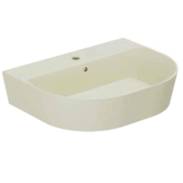 Lavabo Forma håndvask matglaseret porcelæn 650x500x150mm t/bordpl/væg Perlé - 1