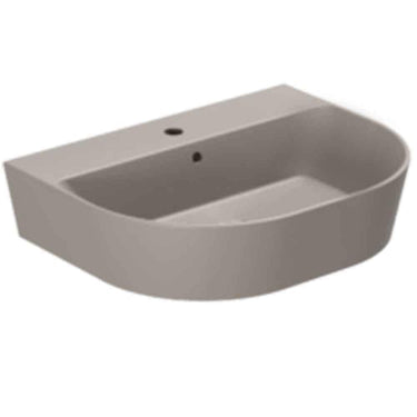Lavabo Forma håndvask matglaseret porcelæn 650x500x150mm t/bordpl/væg Taupe - 1