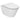 Lavabo Forma hængetoiletskål/sæde glaseret porcelæn 535x360x370mm t/indb.cist blank hvid - 1