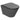 Lavabo Forma hængetoiletskål/sæde glaseret porcelæn 535x360x370mm t/indb.cist mat sort - 1