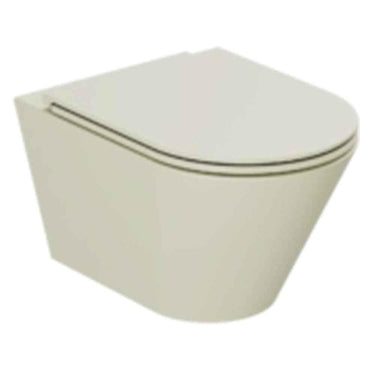 Lavabo Forma hængetoiletskål/sæde matglaseret porcelæn 535x360x370mm t/indb.cist Nature Green - 1