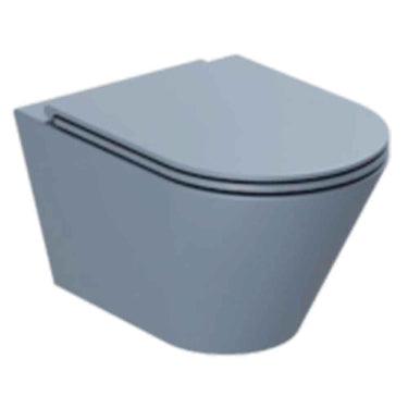 Lavabo Forma hængetoiletskål/sæde matglaseret porcelæn 535x360x370mm t/indb.cist Royal Blue - 1