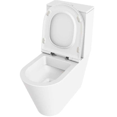 Lavabo Forma toilet/sæde glaseret porcelæn 845x680x370mm skjult lås blank hvid - 1