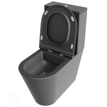 Lavabo Forma toilet/sæde matglaseret porcelæn 845x680x370mm skjult lås Antracit - 1