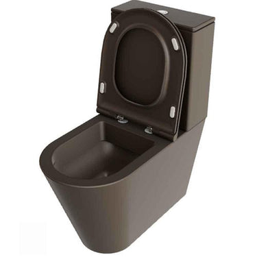 Lavabo Forma toilet/sæde matglaseret porcelæn 845x680x370mm skjult lås Cocoa - 1