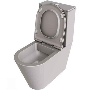 Lavabo Forma toilet/sæde matglaseret porcelæn 845x680x370mm skjult lås Ash - 1