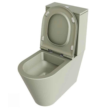Lavabo Forma toilet/sæde matglaseret porcelæn 845x680x370mm skjult lås Nature Green - 1