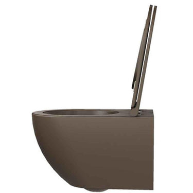 Lavabo Comodo hængetoiletskål/sæde matglaseret porcelæn 540x360x340mm t/indb.cist Cocoa - 1
