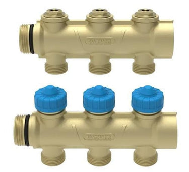 Wavin Comfia fordelerrørssæt messing 3/4" Ø16x2mm t/alupex/PE-RT 3-port - 1