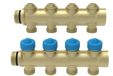 Wavin Comfia fordelerrørssæt messing 3/4" Ø16x2mm t/alupex/PE-RT 4-port - 1