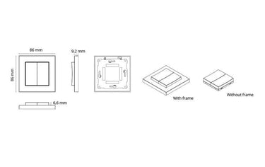 Smart Switch Hvid 3.0 - 1