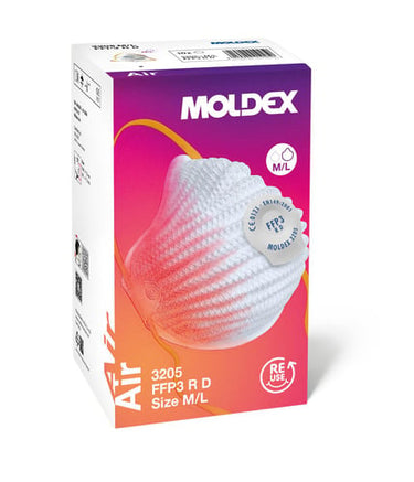 Moldex FFP3 R D Air med Ventex-ventil str M/L 10 stk - 1