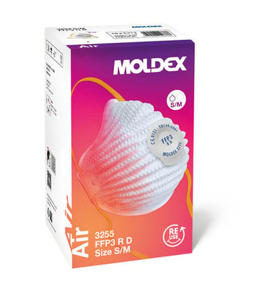 Moldex FFP3 R D Air med Ventex-ventil str S/M 10 stk - 1