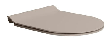 GSI Slim toiletsæde med softclose/quick release tortora - 1