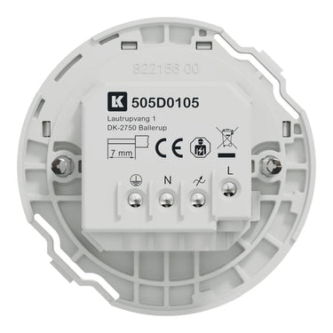 Trådløs lysdæmper, LK FUGA, Zigbee, med LED, uden dæksel, 230 V, D83, hvid - 1