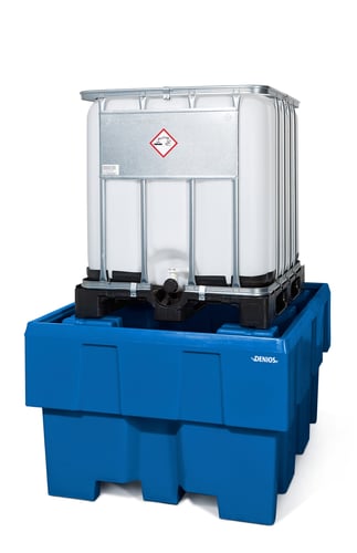 Opsamlingskar PE-kar 1 IBC palletank 1000L - 1