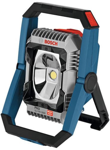 Blå Bosch GLI 18V-3000 Arbejdslampe Batteridrevet SOLO - 1