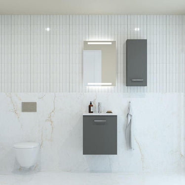 Dansani Mido+ overskab 700x300x190mm 1låge grå mat - 1