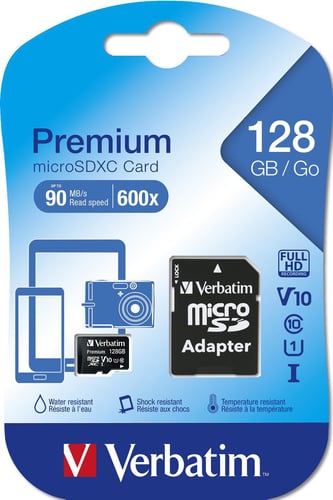 Verbatim 128GB, MicroSDXC, Class 10 - 1