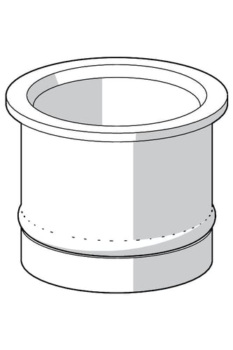 Oras plastbøsning til svingtud Ø18/20,6mm - 1