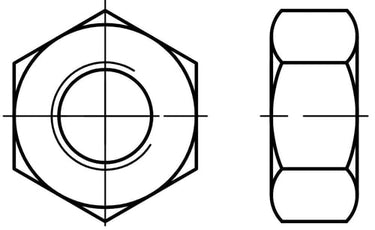 M27 Stålmøtrik FZB Kl. 8 50 stk. - 1