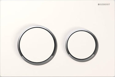 Geberit Omega20 betjeningsplade hv/forkr/hv - 1